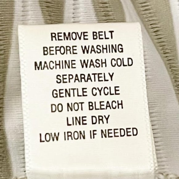 Emma & Michele Medium White and Beige Textured 3/4 Sleeve Boatneck Dress - Picture 6 of 7